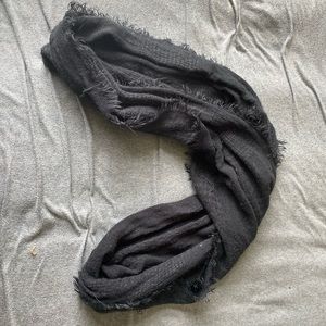 Black infinity scarf
